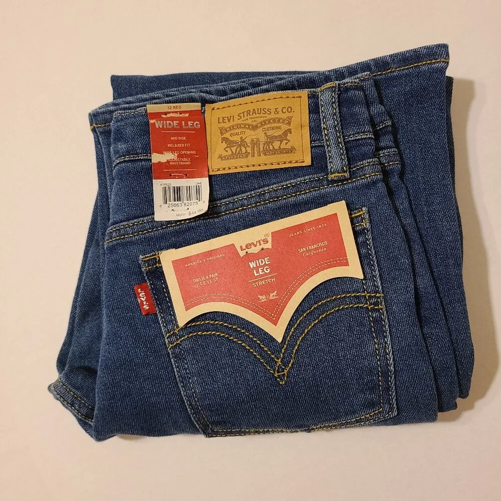 LEVIS MINI MOM HIGH RISE STRETCH - 14 REG